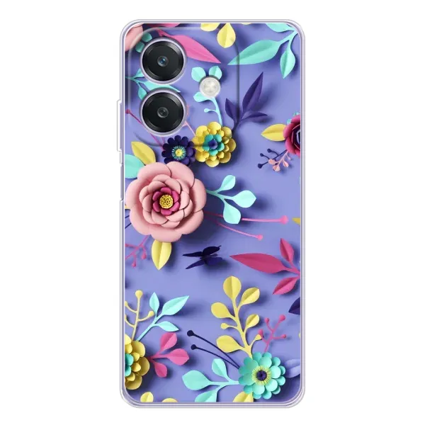 Чехол с принтом «Цветочный дизайн» для OPPO A40m