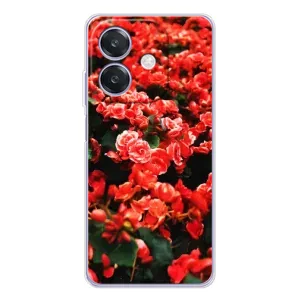 Чохли з квітами для OPPO A40m (VPrint) (Квіти червоні)
