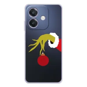 Зимние Чехлы для А40м - прозрачный фон (Гринч с игрушкой)