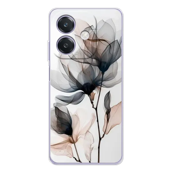 Чехол с принтом «Цветы на белом» для OPPO A40m Чехол с принтом «Цветы на белом» для OPPO A40m