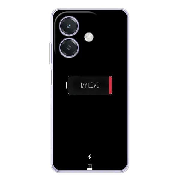 Чехол с принтом «Love battery» для OPPO A40m