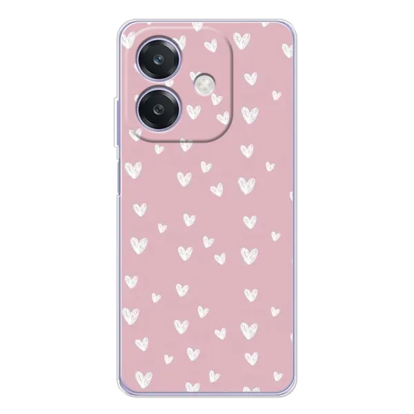 Чехол с принтом «Сердечки на розовом» для OPPO A40m Чехол с принтом «Сердечки на розовом» для OPPO A40m