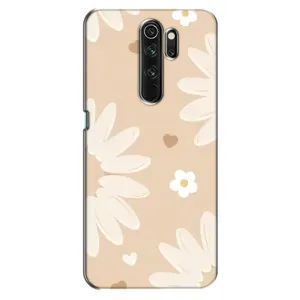 Чохол з квітковим принтом на OPPO А5 (2020) (Бежеві квіти)