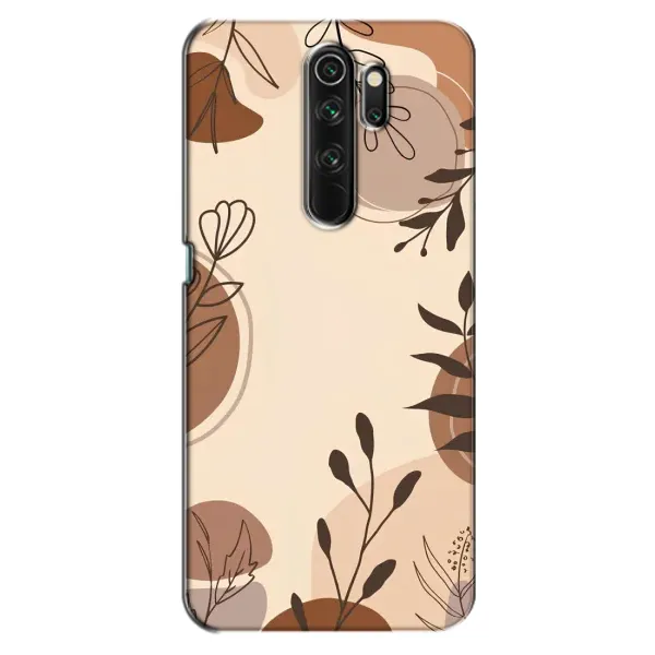 Чохол з принтом «Коричневі квіти» для OPPO A5 (2020)
