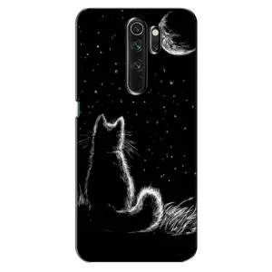 Чехол с принтом для Oppo A5 (2020) (AlphaPrint) Модные коты (Котик и луна)