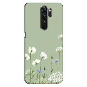 Чохол з квітковим принтом на OPPO А5 (2020) (Квіти на зеленому)