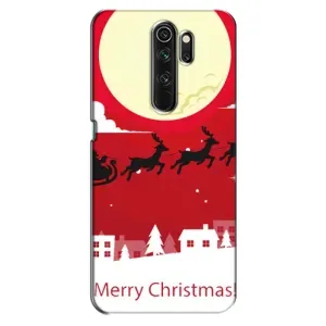 Рождественские Чехлы для Oppo A5 (2020) (VPrint) (Санта с оленями)