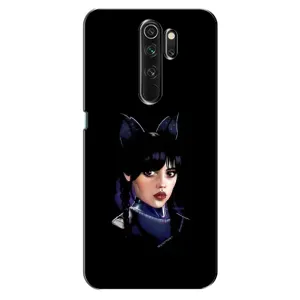 Чехлы Венсдей на Oppo A5 (2020) Уэнсдей (AlphaPrint) (серьезная Уэнздей)