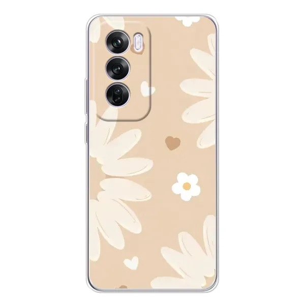 Чохол з принтом «Бежеві квіти» для OPPO A5 5G Чохол з принтом «Бежеві квіти» для OPPO A5 5G