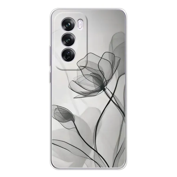 Чохол з принтом «Чорні квіти» для OPPO A5 5G Чохол з принтом «Чорні квіти» для OPPO A5 5G