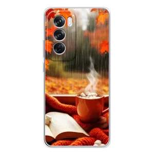 Чохол з принтом «Кава і дощ» для OPPO A5 5G