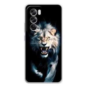 Чохол з картинкою 'Хижаки' для OPPO A5 5G (Лев у темряві)