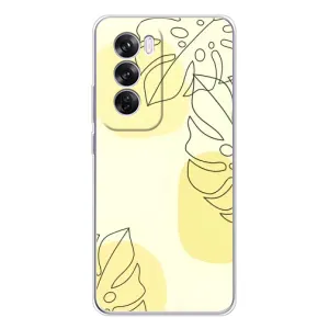 Силиконовый чехол с принтом в цветах на OPPO A5 5G