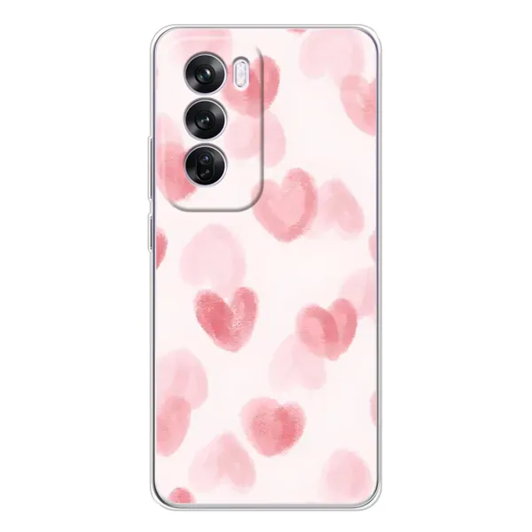 Чехол с принтом «Розовые сердечки» для OPPO A5 5G