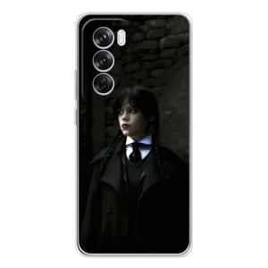 Чехол с дизайном Венздей 2 на OPPO A5 5G (Темный стиль Уэнздей)