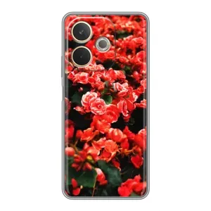 Чехлы с Цветами для OPPO A5 Pro (VPrint) (Цветы красные)