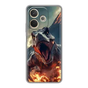Чохол з картинкою 'Хижаки' для OPPO A5 Pro (Вогняний динозавр)