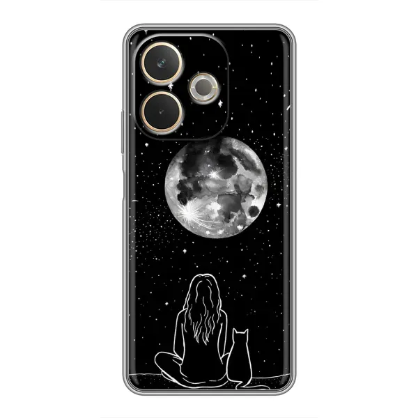Чехол с принтом «Девушка с котом» для OPPO A5 Pro