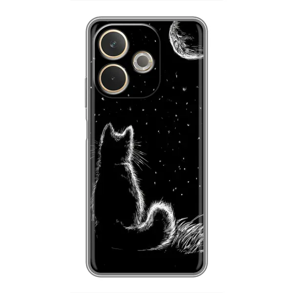 Чохол з принтом «Котик і місяць» для OPPO A5 Pro Чохол з принтом «Котик і місяць» для OPPO A5 Pro