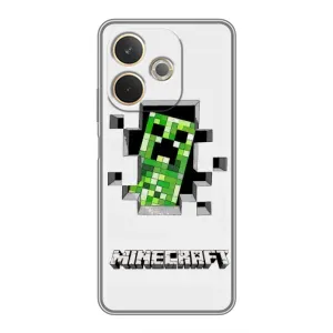Чохол Майнкрафт на OPPO A5 Pro (AlphaPrint) Minecraft (кріпер Майнкрафт)