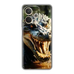 Чохол з картинкою 'Хижаки' для OPPO A5 Pro (Небезпечний крокодил)