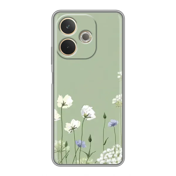 Чохол з принтом «Квіти на зеленому» для OPPO A5 Pro