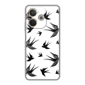 Чехол с птицами на OPPO A5 Pro (VPrint) (Ласточки)