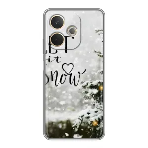 Новогодние, Праздничные Чехлы для OPPO A5 Pro - 2024 год (Let it snow)