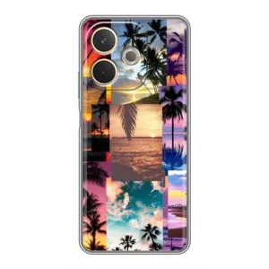 Силиконовый чехол с КАРТИНКАМИ лето для OPPO A5 Pro (AlphaPrint) (Летний отпуск)