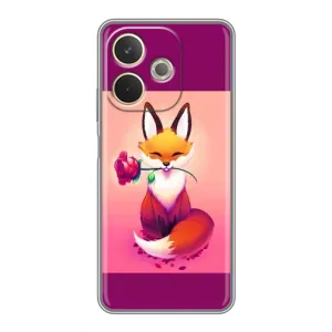 Чохли з картинкою Лисичка для OPPO A5 Pro (VPrint) (Лиса з трояндою)