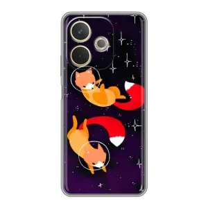 Чохли з картинкою Лисичка для OPPO A5 Pro (VPrint) (Лисички космонавти)