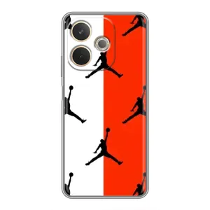 Чехлы для OPPO A5 Pro - с картинкой JORDAN (AlphaPrint) (Лого Джордан)