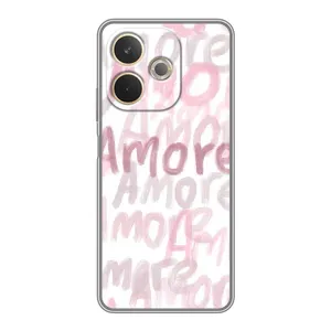 Чехол с розовым рисунком для OPPO A5 Pro (Аморе любовь)