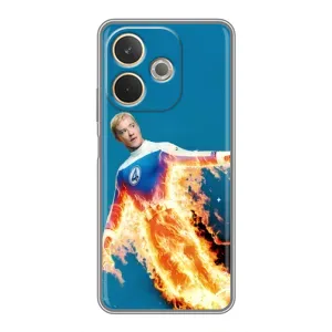 Чохол з принтом Фантастична четвірка для OPPO A5 Pro (Людина-факел у вогні)