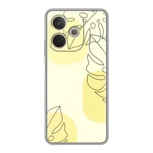 Силиконовый чехол с принтом в цветах на OPPO A5 Pro