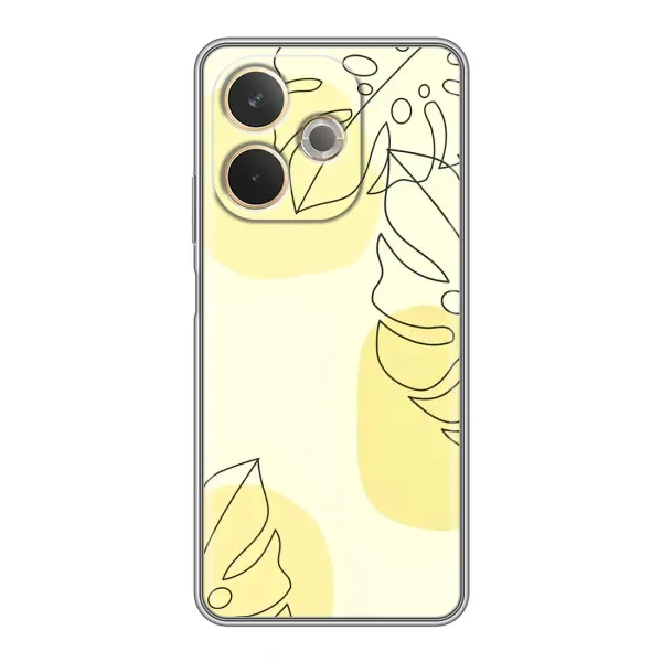 Чохол з принтом «Жовта монстера арт» для OPPO A5 Pro