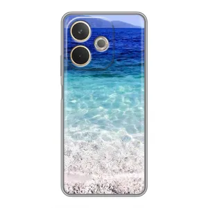 Силиконовый чехол с КАРТИНКАМИ лето для OPPO A5 Pro (AlphaPrint) (Море)