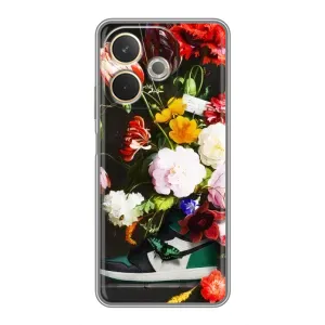 Брендновые Чехлы для OPPO A5 Pro - (PREMIUMPrint) (Nike цветы)