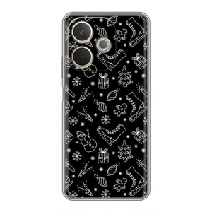 Новогодние, Праздничные Чехлы для OPPO A5 Pro - 2024 год (Новогодний фон)