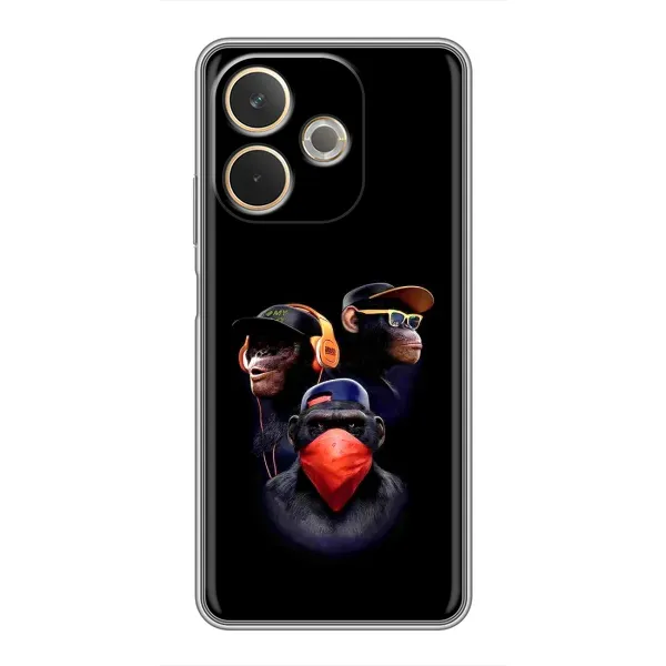 Чехол с принтом «Три обезьяны» для OPPO A5 Pro