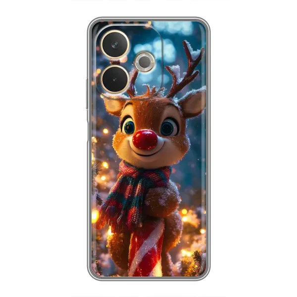 Чехол с принтом «Олень с шарфом» для OPPO A5 Pro