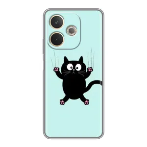 Чохол з принтом для OPPO A5 Pro (AlphaPrint) Модні коти (Падаючий кіт)