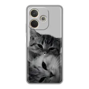 Чехол с рисунком кот на OPPO A5 Pro (Пара котов)