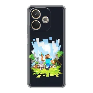 Чохол Майнкрафт на OPPO A5 Pro (AlphaPrint) Minecraft (персонажі Minecraft)