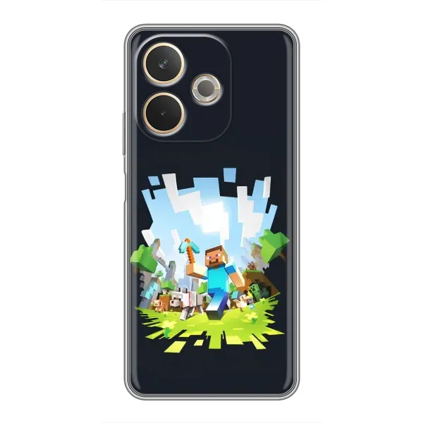 Чохол з принтом «персонажі Minecraft» для OPPO A5 Pro Чохол з принтом «персонажі Minecraft» для OPPO A5 Pro