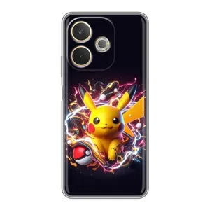 Чохол з Пікачу на OPPO A5 Pro (Пікачу з м'ячем)
