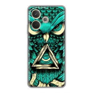 Чехол с птицами на OPPO A5 Pro (VPrint) (Сова с глазом)