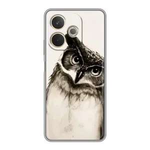 Чехол с птицами на OPPO A5 Pro (VPrint) (Сова)