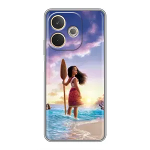 Чохол з мультфільмом Ваяна OPPO A5 Pro (Моана з веслом)