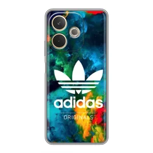 Чохли Адидас для OPPO A5 Pro (AlphaPrint) (Яскравий Адідас)